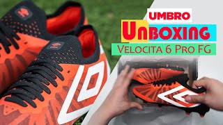 Unboxing UMBRO Velocita 6 Pro FG รองเท้าฟุตบอลผู้ชาย [upl. by Yearwood]