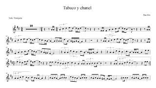 TABACO Y CHANEL PARTITURA TROMPETA 🎺 [upl. by Nahum685]