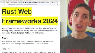 Rust Web Frameworks 2024 [upl. by Idas]