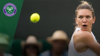 Simona Halep v Victoria Azarenka highlights  Wimbledon 2017 fourth round [upl. by Milla871]