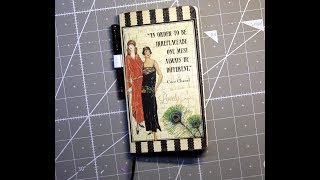 Covering a Dollar Tree Note Pad Journal [upl. by Lledyr]