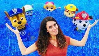 Spielzeug Kindergarten  Die Paw Patrol arbeitet im Supermarkt  Spielzeugvideo für Kinder [upl. by Ravilob]