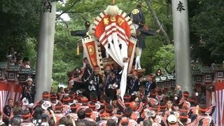 2012年9月16日 春木だんじり祭 宮入《HD1080p》Danjiri festival of Kishiwada Haruki [upl. by Aizan]