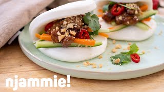 Bao buns met varkensvlees Recept  njammie [upl. by Nagoh511]