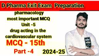 best MCQ question Pharmacology ll important MCQ question Pharmacology Unit 5 pharmacyexam [upl. by Payson]