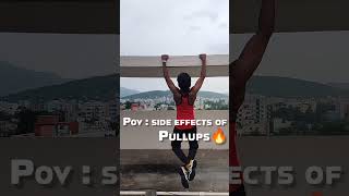 Side effects of Pullups🔥🔥 Pullups💯fitness pullups motivation exercise homeworkout gym life [upl. by Nlyak842]