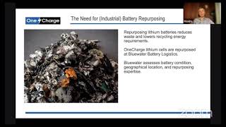 Case Study OneCharge Forklift Lithium Battery Repurposed for Solar [upl. by Alcott]