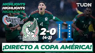 Resumen y goles  México 4202 Honduras  Concacaf Nations League  TUDN [upl. by Maxentia]