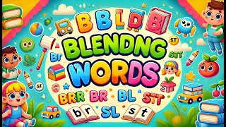 Blending Words for Kids  Learn Phonics Blends  Fun and Easy Word Blending Practice [upl. by Trust]