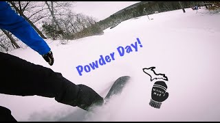 Snowboarding Treetops Resort A Michigan Powder Day in February 2021 [upl. by Harberd]