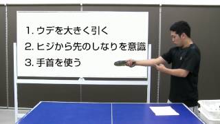 サーブのスイングスピードを速くする方法【卓球知恵袋】 [upl. by Keelia]