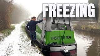 Our 1st WINTER living on an ELECTRIC NARROWBOAT  FIRST WINTER out on the CANAL Ep197 [upl. by Suhpoelc]