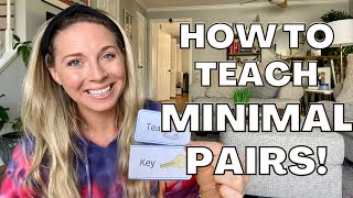 HOW TO TEACH MINIMAL PAIRS AT HOME T D K Speech Therapy for Voicing Devoicing Fronting Backing [upl. by Hale206]