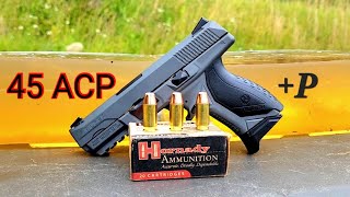 Hornady Custom 45ACP P 230gr XTP Ballistc Gel Test amp Review [upl. by Anhavas273]