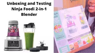 UNBOXING AND REVIEWING NINJA FOODI 2IN1 BLENDER FT ARGOSFIRST TIME OF MAKING BANANA SMOOTHIES [upl. by Lleret]