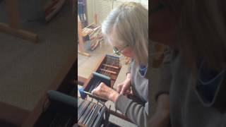 Sectional Loom Warping  Creating the cross [upl. by Nylidnarb]