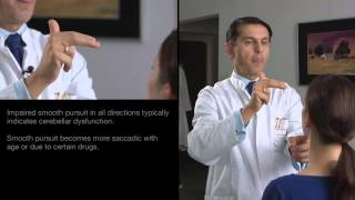 Clinical Examination of Smooth Pursuit Eye Movements [upl. by Addison642]