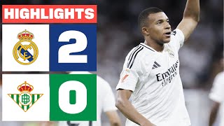 REAL MADRID 2  0 REAL BETIS  RESUMEN LALIGA EA SPORTS [upl. by Gerard]