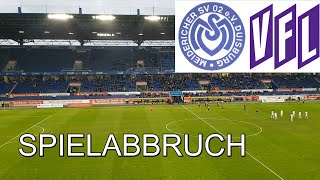 MSV Duisburg  VFL Osnabrück Spielabbruch [upl. by Akimert]