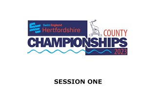 Swim England Hertfordshire County Championships 2023  Session One [upl. by Tamra521]