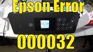 Solve Epson Printer Error 000032 in 5 Minutes [upl. by Ellersick]