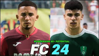 FC 24  ALL WONDERKIDS WITH 85 POTENTIAL REAL FACES [upl. by Dougie]