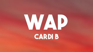 Wap  Cardi B Onscreen Lyrics 🥁 [upl. by Nnoryt]