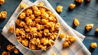 2 ingredients better than store bought  make crunchy caramel popcorn at stove in 5 minutes [upl. by Iaj]