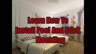 Learn how to install peel and stick molding and Furniture appliques [upl. by Andrew]