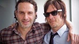 Andrew Lincoln amp Norman Reedus talk about The Walking Dead Part 2 [upl. by Wenger424]