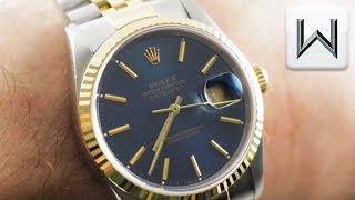 Rolex Datejust 16233 Luxury Watch Review [upl. by Annis411]