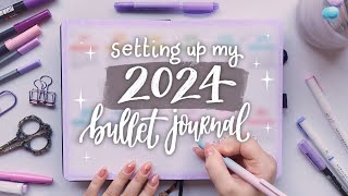 Setting Up My 2024 Bullet Journal 🌟 Plan With Me [upl. by Tugman238]