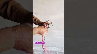 wiring techniques  home electrical wiring basics youtubeshorts shorts [upl. by Llenod]