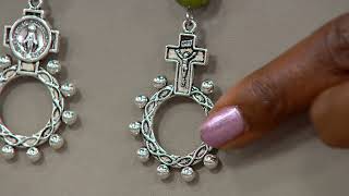 Connemara Marble Set of 2 Rosary Keychains on QVC [upl. by Artekal234]