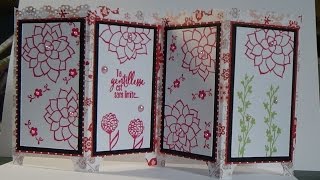 stampinup tuto carte paravent [upl. by Kallman]