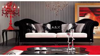 Black Sofa With Adorable Cushions For Your Home [upl. by Ainoloppa]