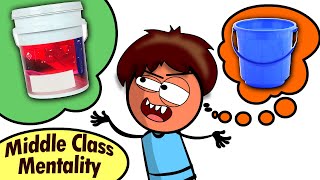 Middle Class Mentality  Funny cartoon animation  Ft Type of Family [upl. by Hanyaz]