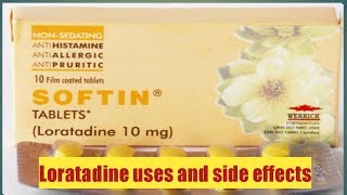 Loratadine tablets uses and side effects Hindiurdu [upl. by Decato]