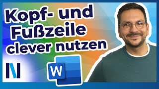 Word für Senioren Kopf und Fußzeilen in ein Dokument einfügen – ganz einfach und schnell [upl. by Griff194]