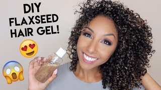 DIY Flaxseed Hair Gel Does it REALLY work  BiancaReneeToday [upl. by Kei841]