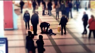 Fainting In Public Prank Social Experiment Who will help [upl. by Ainegue]