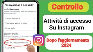 Come controllare il mio dispositivo di accesso a Instagram 2024  Chi usa il mio account Instagram [upl. by Bette-Ann217]