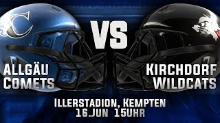 GFL Allgäu Comets vs Kirchdorf Wildcats  16062019 [upl. by Dat747]