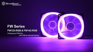 FW Series FW123RGB amp FW142RGB Professional PWM fan with RGB amp dual ball bearing [upl. by Solis971]