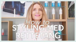 Styling med rettetang  Tips fra DEFINE SALONGEN [upl. by Samella]