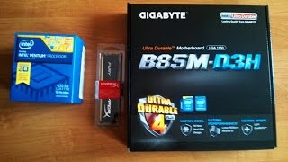 Gigabyte B85MD3H  Intel Pentium G3258 [upl. by Chadburn]