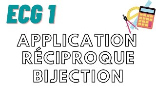 Déterminer lapplication réciproque dune bijection ECG1 [upl. by Llehcam]