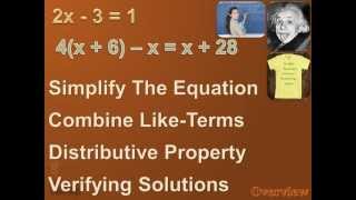 Algebra 1  Solving MultiStep Equations part 2 [upl. by Ronyar]