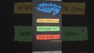 Bibliography page making howmakebibliographypage projectfile filedecoration ytshorts artshorts [upl. by Darahs932]