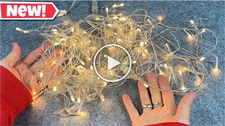 Look How I Recycle Christmas Lights 2 Amazing Crafts [upl. by Maximo72]